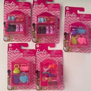 Barbie Mini Accessories Assortment - Pink, Purple, Blue, Yellow